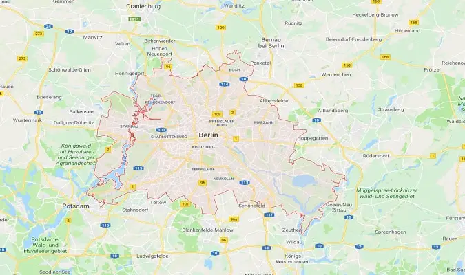 Berlin Germany Map