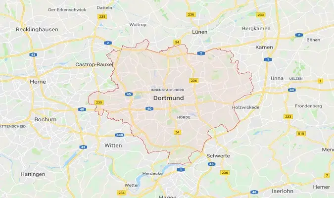 Dortmund Germany Map