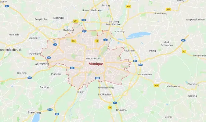 Munich Germany Map