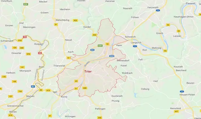 Trier Germany Map